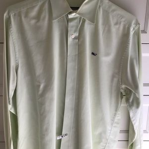 Men’s Pale Green Button Down Shirt -Small